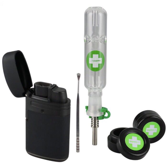 The Happy Dab Kit by Happy Kit - Portable dabbing kit with torch, dabber, and containers