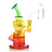 Dahlia Mini Rig by The Stash Shack in Irie Burst color, compact design with honeycomb percolator