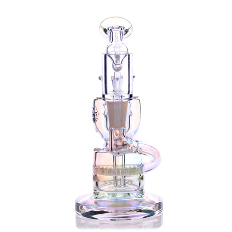 Dahlia Mini Rig by The Stash Shack with Honeycomb Percolator, Front View on White Background