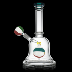 MJ Arsenal Daydreamer Water Pipe front view with clear glass and colored accents