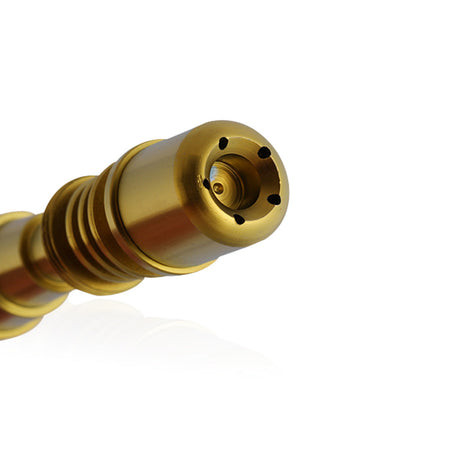 Honeybee Herb Titanium 6 in 1 Skillet E-Nail Dab Nail, Gold Variant, Close-Up