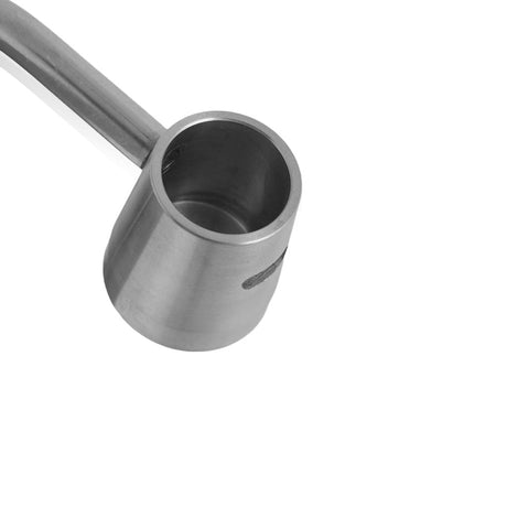 Honeybee Herb Titanium 6-in-1 Long Neck Banger Nail for Dab Rigs, Close-up Side View