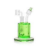 Ritual Smoke Chiller Glycerin Concentrate Rig in Green with Detachable Bowl and Curved Neck
