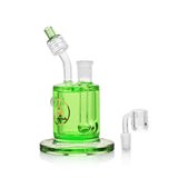 Ritual Smoke Chiller Glycerin Concentrate Rig in Green with Clear Glass Attachments