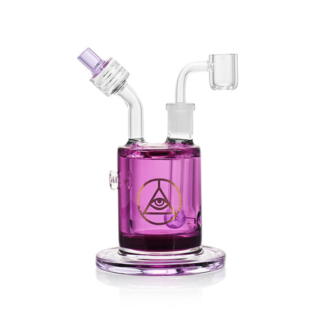 Ritual Smoke Chiller Glycerin Concentrate Rig in Purple with Clear Glass Attachments