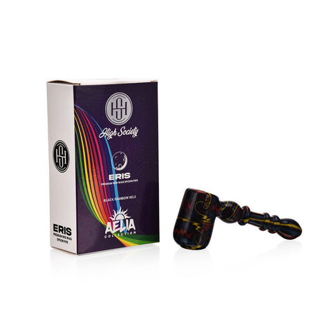 High Society Eris Wig Wag Bubbler Rainbow V2 with Box, Right Side View