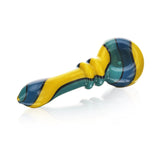High Society Helia Wig Wag Spoon Pipe in Shaman colors, side view on white background