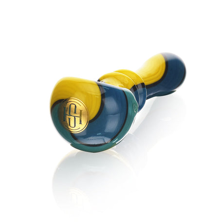 High Society Helia Wig Wag Spoon Pipe - Shaman Variant with Deep Bowl, Side View