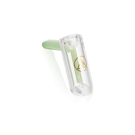 Ritual Smoke Hammer Bubbler in Mint - Angled Side View on Seamless White