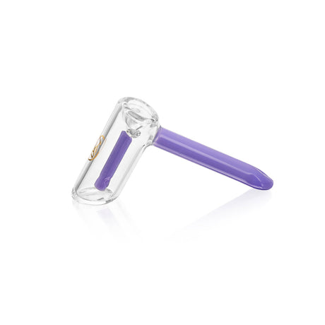 Ritual Smoke Slime Purple Hammer Bubbler with Hole Diffuser, Angled View on Seamless White