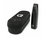 G Pen Elite II Vaporizer with protective carrying case, angled right view, LED display on
