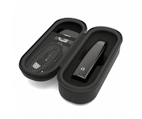 G Pen Elite II Vaporizer with sleek design, showcased inside its carrying case, easy for travel