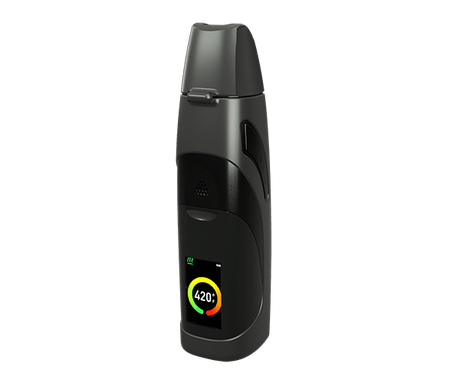 G Pen Elite II Silicone Sleeve accessory, front view on seamless white background, digital display showing 420