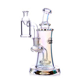 Elysian Mini Rig by The Stash Shack, 5.5" compact dab rig with 90 degree 10mm joint, front view on white background