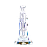 Elysian Mini Rig by The Stash Shack, front view, compact 5.5" borosilicate glass dab rig for concentrates