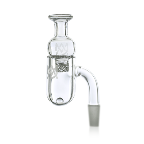 MJ Arsenal Premium Full Weld Drip Quartz Banger, 10mm 90 Degree Male Joint, Clear