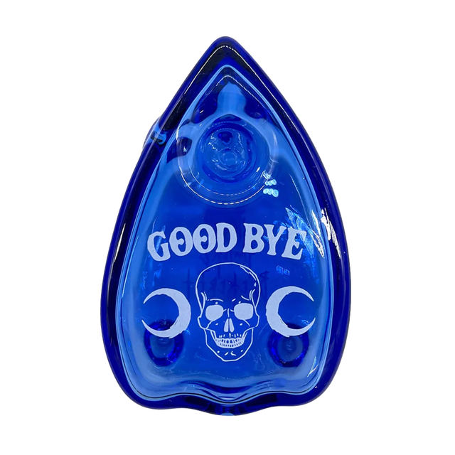 Toobs Distribution Mystical Séance Glass Planchette Pipe in Blue - Front View