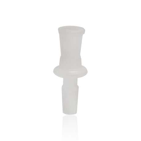 Honeybee Herb Frosted Glass Converter Adapter for Bongs, front view on white background