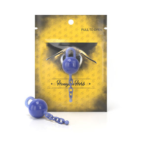Honeybee Herb Glass Terp Chain in Blue - Durable Borosilicate Accessory for Dab Rigs