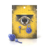 Honeybee Herb Glass Terp Chain in blue, two-piece dab rig accessory on branded packaging