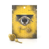 Honeybee Herb Glass Terp Chain in Yellow, Two-Piece Dab Tool with Packaging, Front View