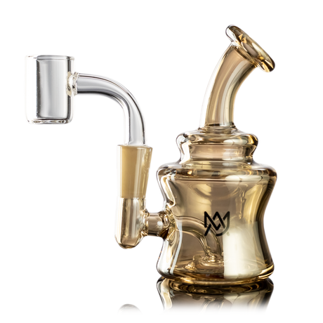 MJ Arsenal Gold Jammer Mini Rig LE with Banger Hanger Design, 10mm 90 Degree Joint, Front View