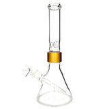 Prism CLEAR STANDARD BEAKER SINGLE STACK with Gold Band - Front View