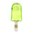 Goody Glass Popsicle Hand Pipe in Slime Green, Front View on White Background