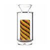 VLAB WigWag Percolated Glass Top for Focus V Carta, Front View with Colorful Design