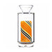 VLAB WigWag Percolated Glass Top for Focus V Carta with colorful swirl design, front view