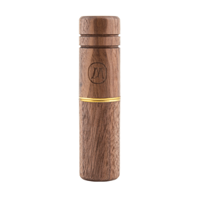 Marley Natural Wooden Taster Holder with Gold Accent Band - Front View
