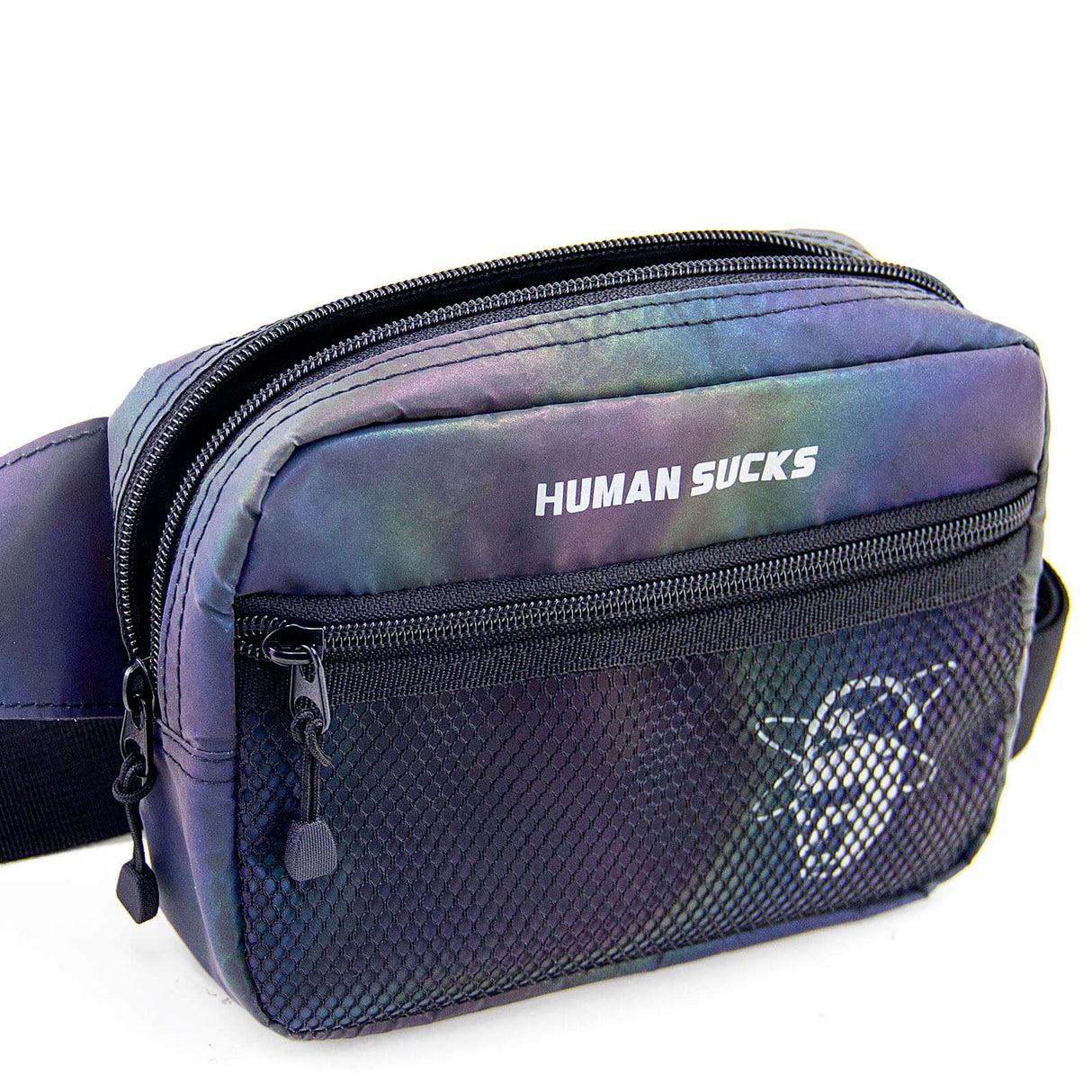 HUMANSUCKS Reflective Hip Bag