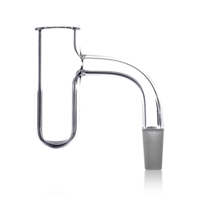 MJ Arsenal Half Weld Cold Start Quartz Banger for Dab Rigs - Clear Front View