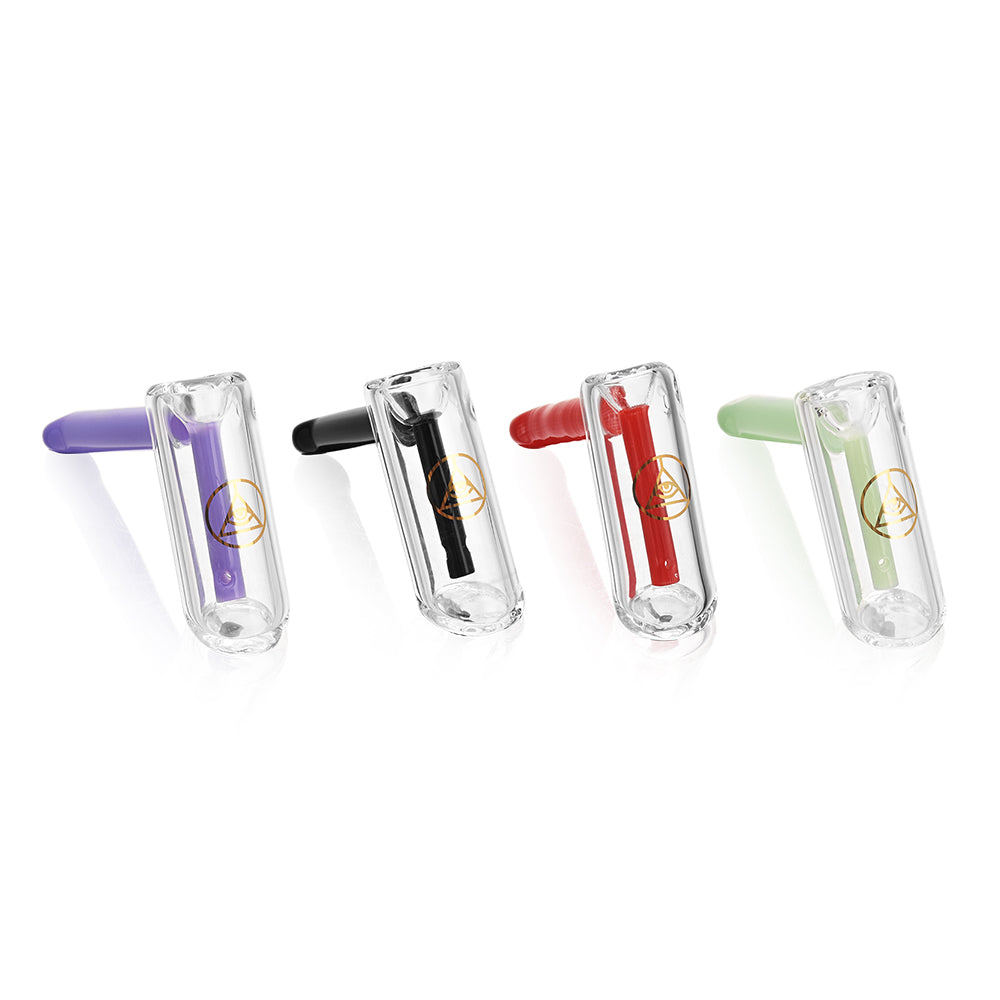 Ritual Smoke Hammer Bubblers in Slime Purple, Black, Red, and Green - Front View