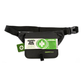 Happy Pack DAB by Happy Kit - Black Portable Dabbing Pouch with Straps - Front View