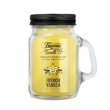 Beamer Candle Co. Mini 4oz French Vanilla Candle in Mason Jar Design - Front View