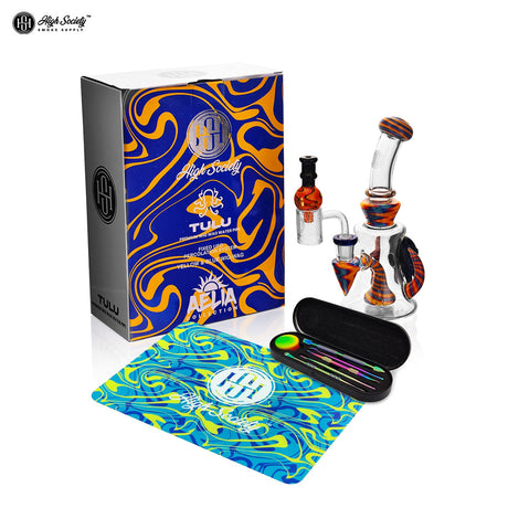 High Society Tulu Daily Driver Bundle with Glass Bong and Accessories