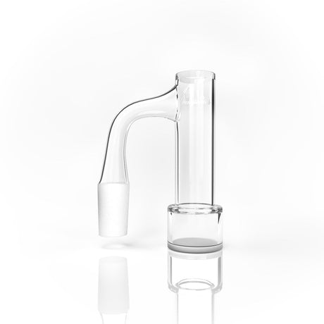 Honey Boiler Quartz Banger 90° Degree - 14mm Male Joint, Clear Glass, Front View on White Background