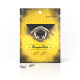 Honeybee Herb Honey Terp Pills in Clear variant, 4mm quartz dab rig accessories displayed in front of branded packaging