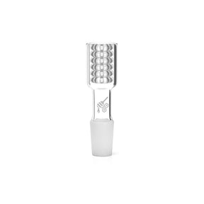 Honeybee Herb HONEY STAX Quartz Nail, 14mm Male Joint, Clear Design for Dab Rigs, Front View