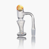 PILOTDIARY Honeycomb Quartz Banger Kit with Glass Carb Cap, Side View