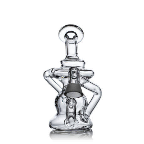 MJ Arsenal Hydra Vape Edition - Compact Clear Glass Dab Rig with Halo Ceramic Insert