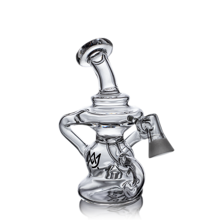 MJ Arsenal Hydra Vape Edition mini dab rig with ceramic halo insert, front view on white background