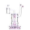 HydroBarrel Mini Rig in Pink by The Stash Shack, 5" Tall with Showerhead Percolator, 90 Degree Joint
