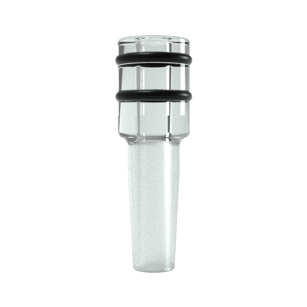 G Pen Hyer 10mm Male Glass Adapter for vaporizers, front view on seamless white background