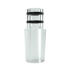 G Pen Hyer 18mm Male Glass Adapter for Vaporizers, Front View on Seamless White Background