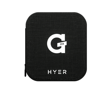 G Pen Hyer Vaporizer with sleek black design, front view on a white background