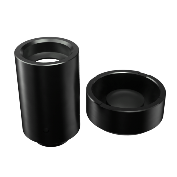 G Pen Hyer Dry Herb Tank Assembly, sleek black design, top view showing interior