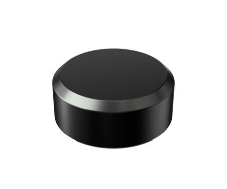 G Pen Hyer Dry Herb Tank Cap, sleek black design, top view on a seamless white background