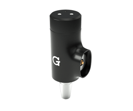 G Pen Hyer Vaporizer - Sleek Black Design with Brand Logo - Side View